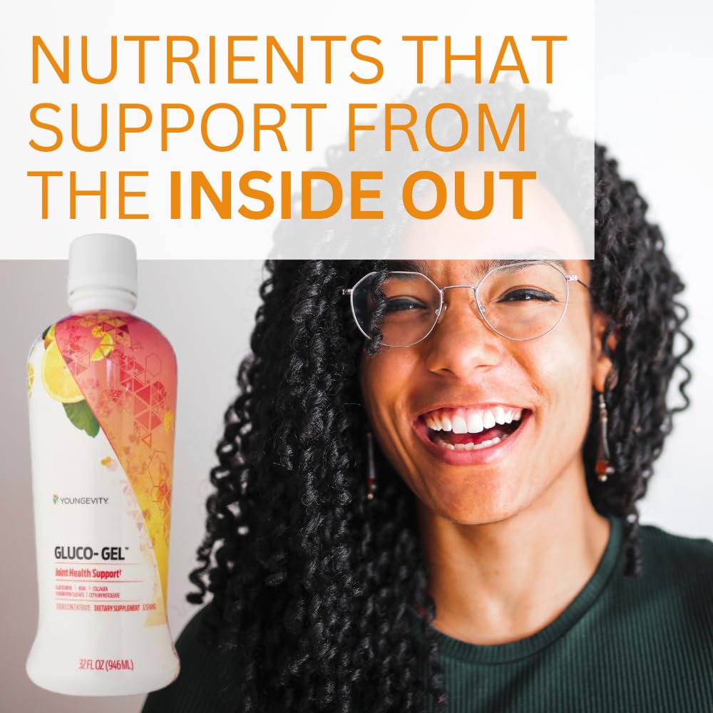 Side view of Youngevity GLUCO-Gel Majestic Earth packaging