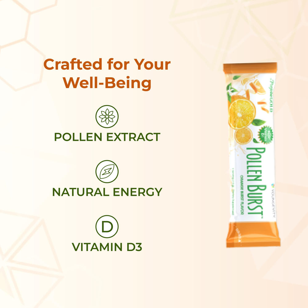 Pollen Burst sticks for on-the-go energy and nutrition