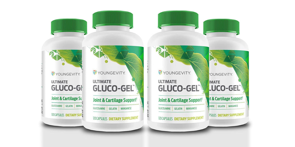 Front view of Youngevity Ultimate Gluco-Gel bottle