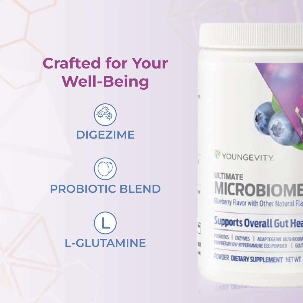 Gut health supporting immune system and mood balance