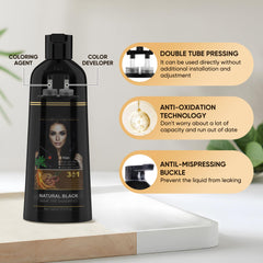Youpiel Hair Dye Shampoo with Polygonum multiflorum nourishes strands