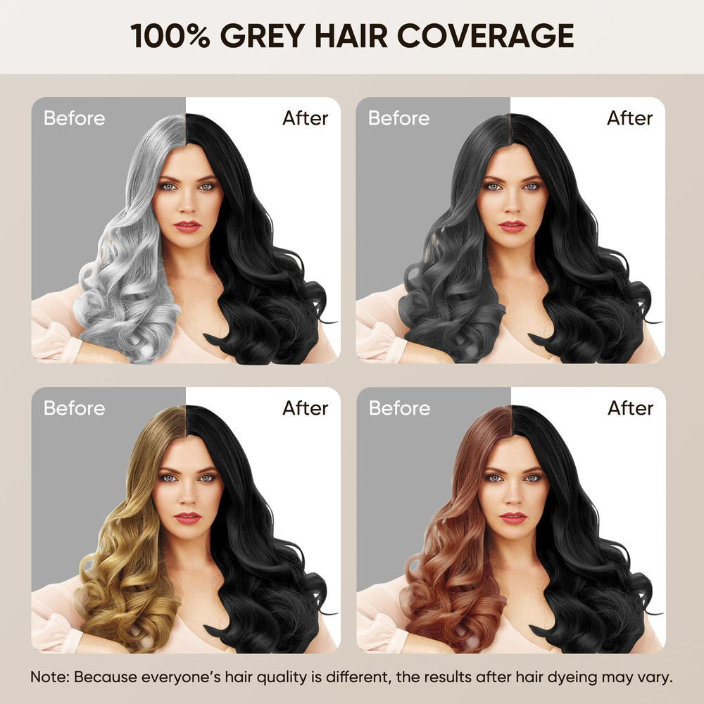 Youpiel Hair Dye Shampoo covers white hair effectively