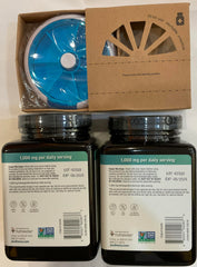Front view of Youtheory Ashwagandha 1000mg with KSM-66 bottle pack 2