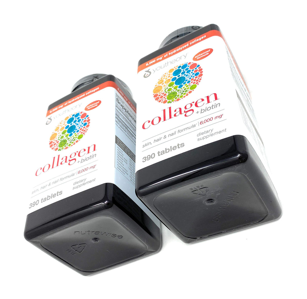 Youtheory packaging box image communicates single- and multi-pack value.