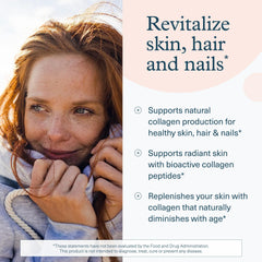 Graphic displaying collagen ingredients and Vitamin C