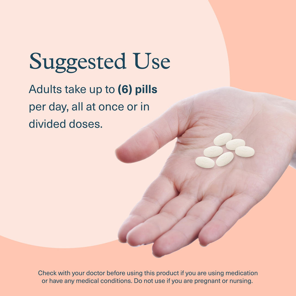 Close-up of collagen tablets on a white background
