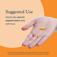 60 vegetarian capsules bottle side view