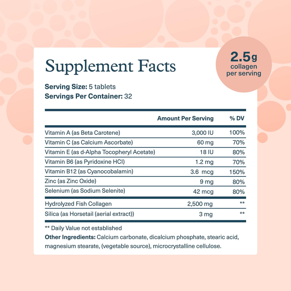 Youtheory Marine Collagen bottle back label close-up