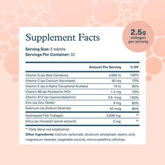 Youtheory Marine Collagen bottle back label close-up