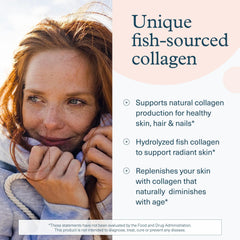 Close-up of hydrolyzed collagen capsules/tablets