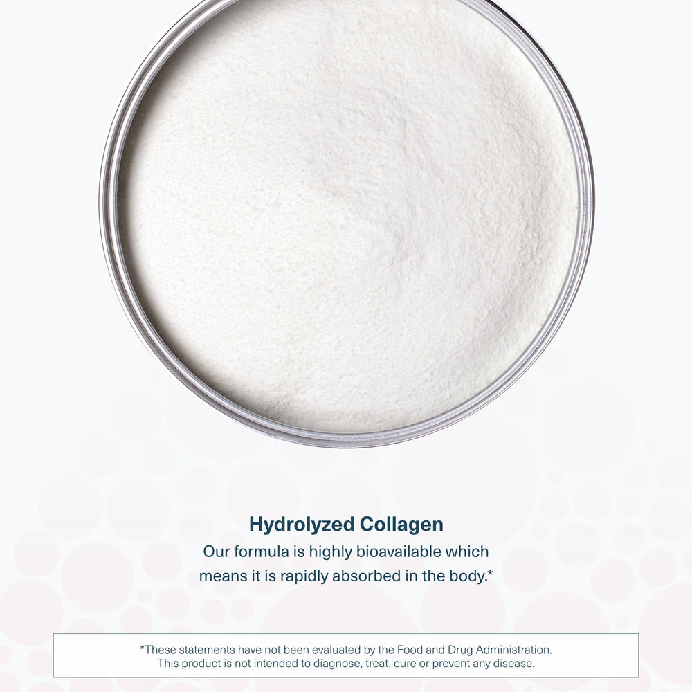 Collagen tablets displayed with 290 tablets per bottle