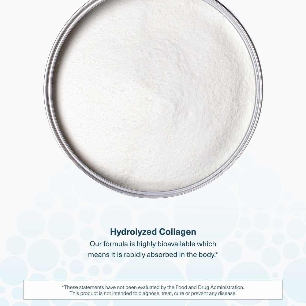 Close-up of collagen tablets
