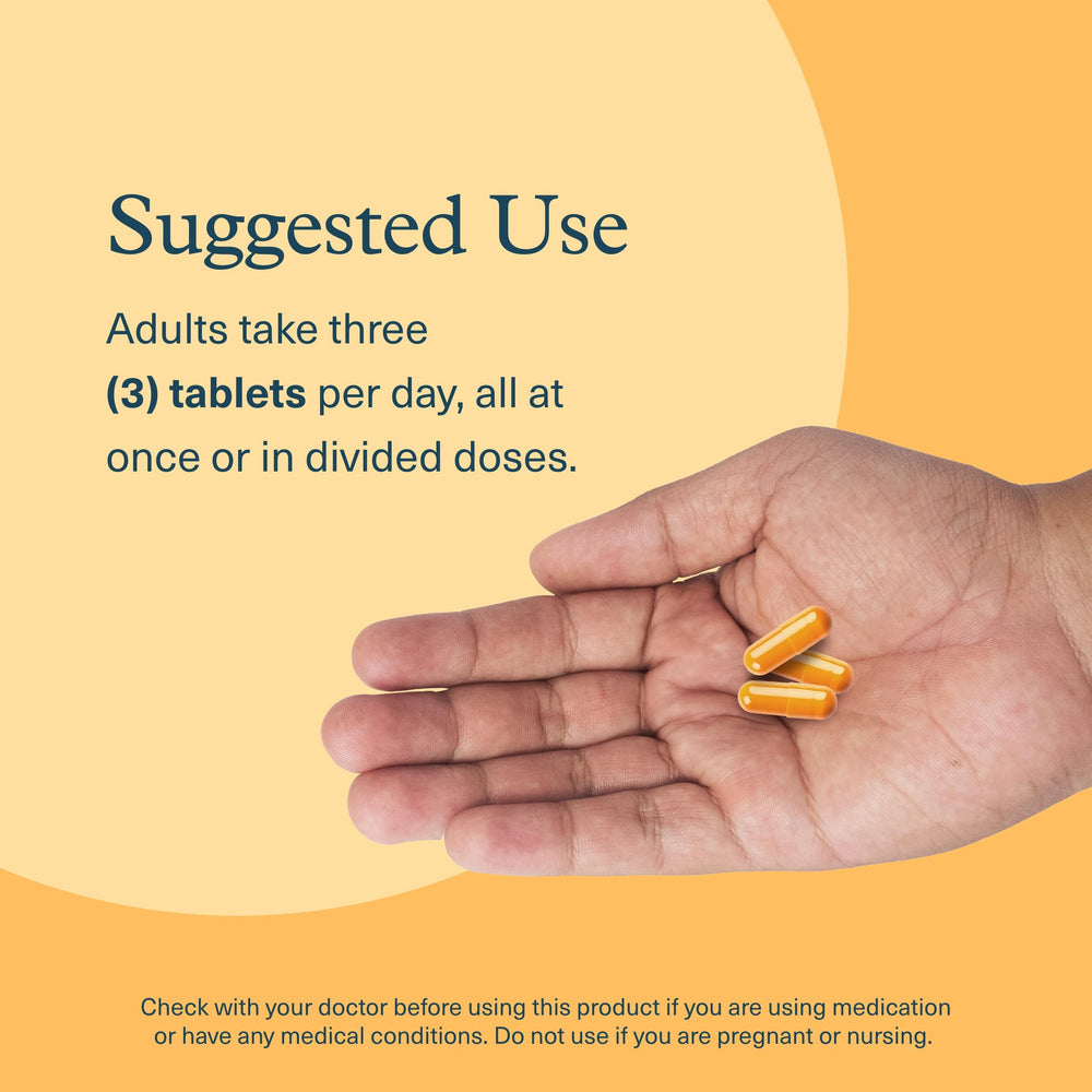 Ingredient chart for Youtheory Turmeric: curcuminoids and bioenhancers