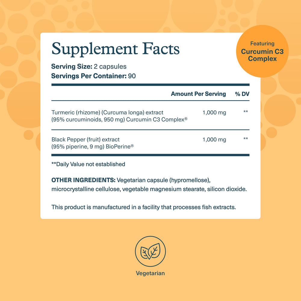 Capsules displayed for convenient daily turmeric supplementation.