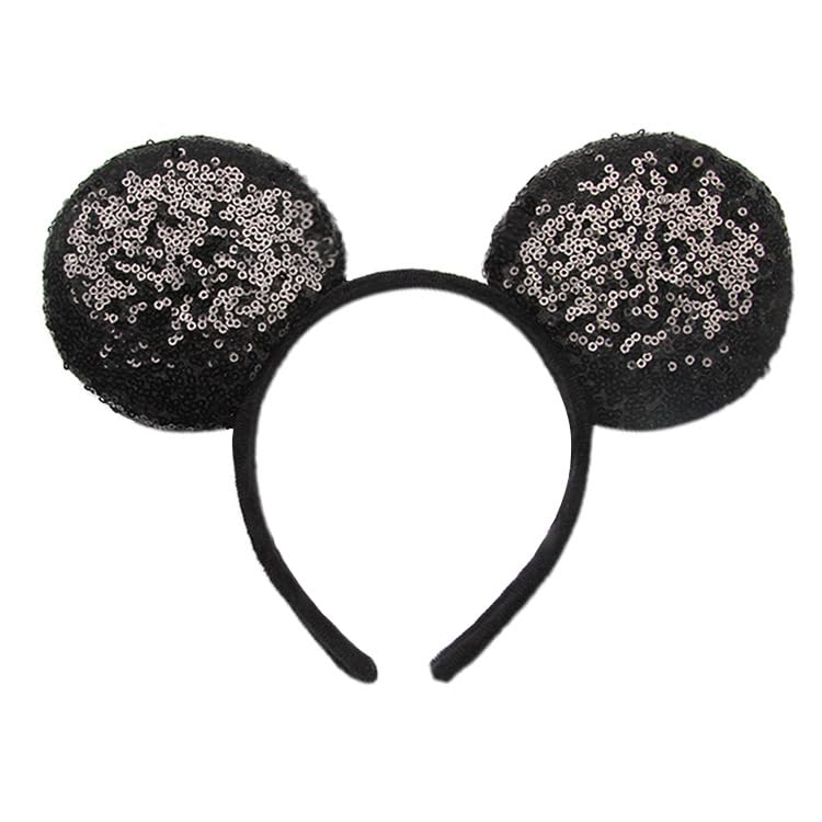 YOVECATHOU Mouse Deluxe ears sparkle for standout cosplay and party flair.