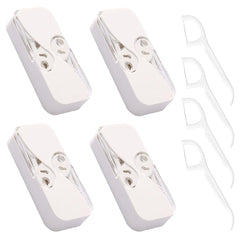 YRAKOZIN 4-Pack Portable Floss Dispenser White - Front View