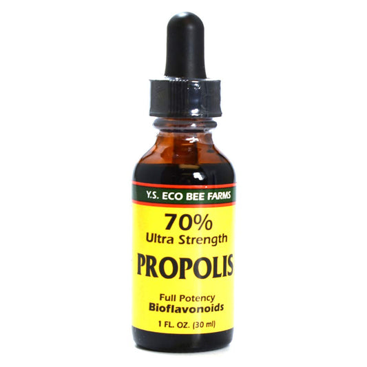 YS BEE FARMS Organic Propolis 70% Ultra Strength 1 OZ bottle