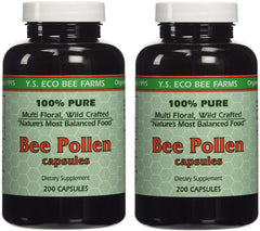 YS Organics Bee Pollen 2-Pack bottle front view