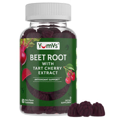 Lifestyle image of a person taking YumV's Beet Root Gummies daily