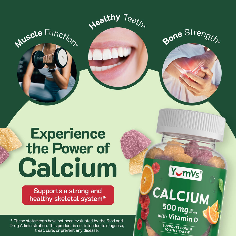 Packaging image of YumVs Calcium D3 gummies bundle (2 bottles)