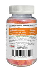 Close-up of soft chewable glucose gummies