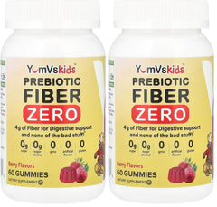 YumVs Prebiotic Fiber Gummies for Kids – Berry flavor, 70 gummies per bottle, pack of 2