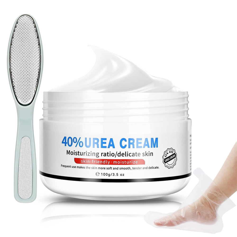Yunmeng Urea Cream 40% bottle for feet delivering deep hydration.