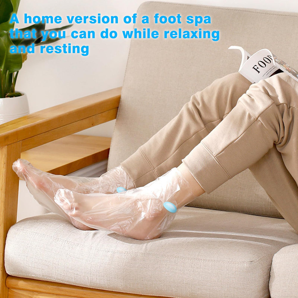 Yunmeng Urea Cream applied on feet to aid absorption.