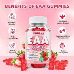 Label and ingredients for YUULAI EAA Gummies