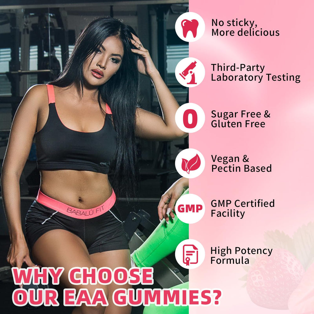 Muscle recovery and athletic performance with EAA gummies