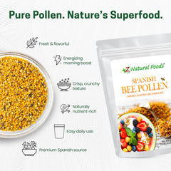 Front packaging of Z Natural Foods Spanish Bee Pollen Granules