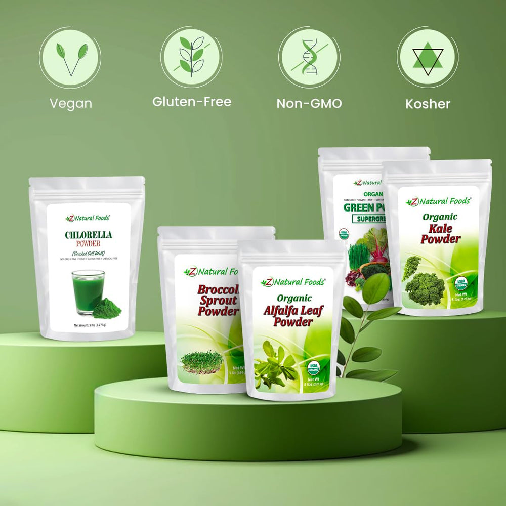Yogurt topped with spirulina powder