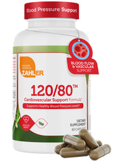 Zahler 120/80 Cardiovascular Support Formula bottle with capsules
