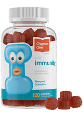 Front view of Zahler Chapter One Immune Support Gummies for Kids bottle (120 gummies)