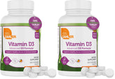 Zahler Vitamin D3 chewables orange flavor bottle – 2000 IU per chew