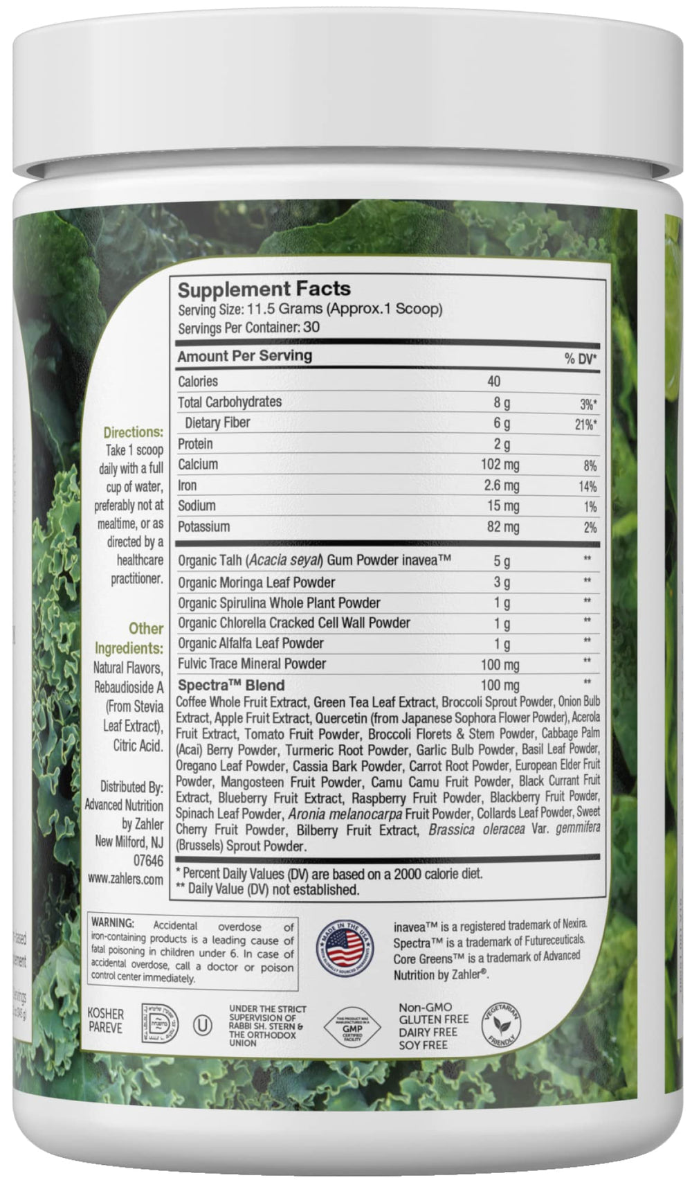 Preparing Core Greens Powder in a blender bottle