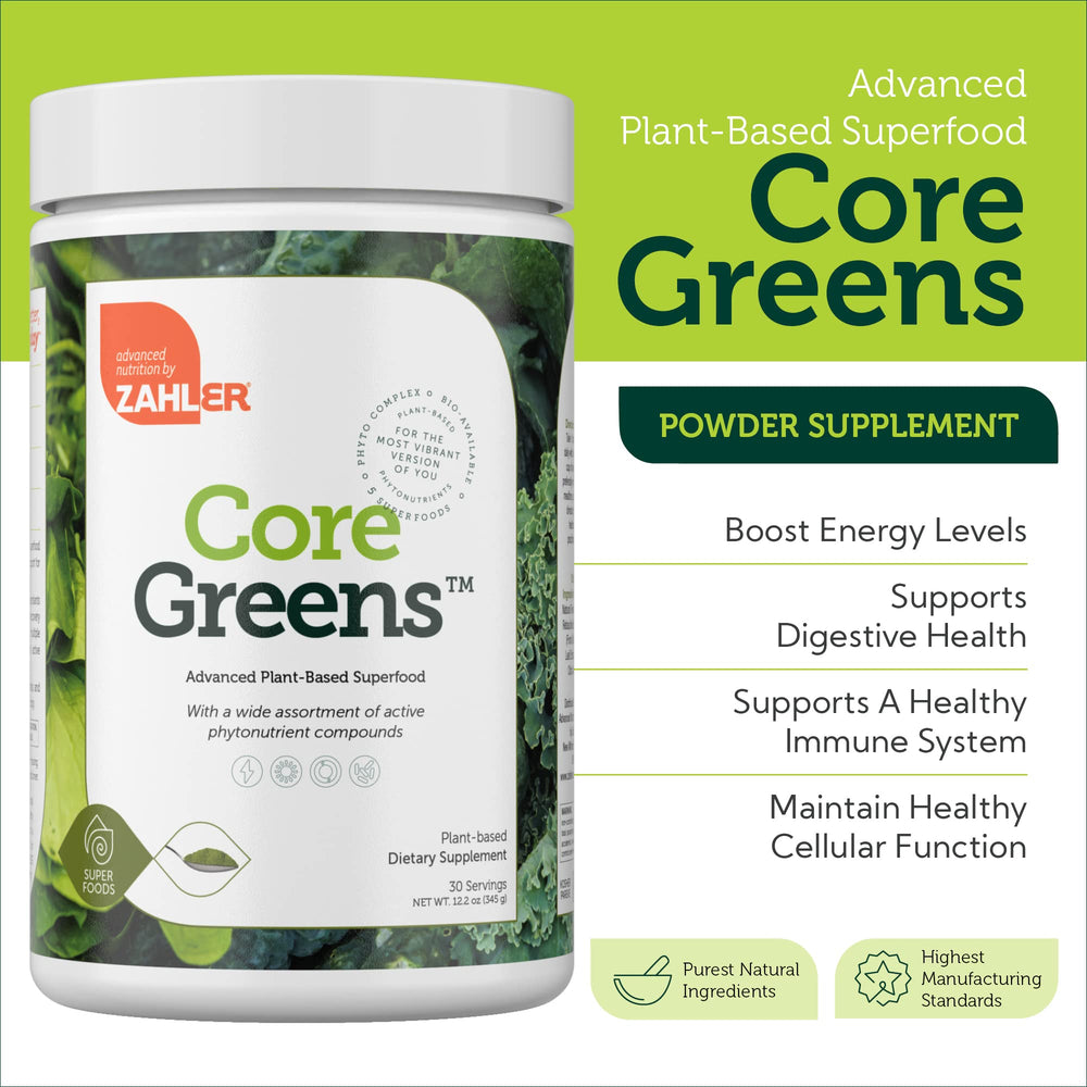 Close-up of spirulina and greens powder texture