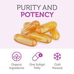 Close-up of ingredients on Zahler Flaxseed Oil label