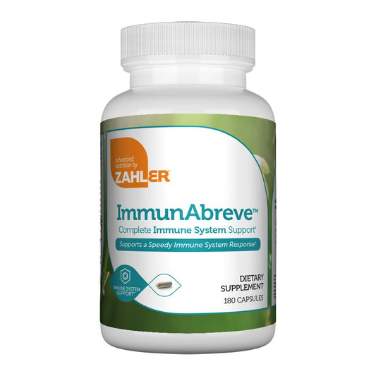 Zahler ImmunAbreve bottle on white background