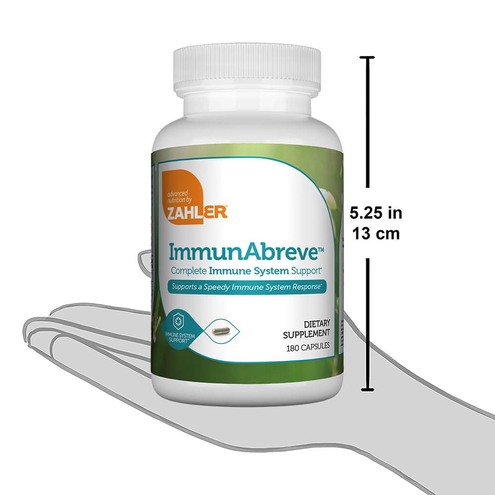 ImmunAbreve nutrition facts label