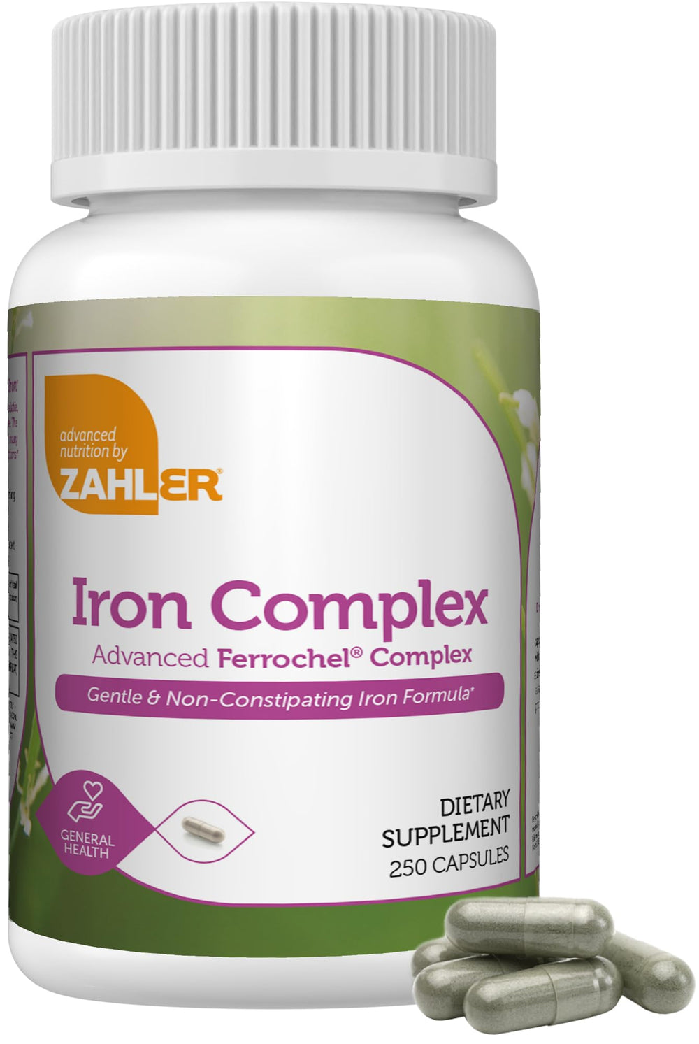 Zahler Iron Complex bottle front label
