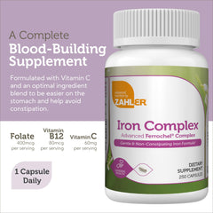 Graphic highlighting gentle on stomach and non-constipating formula