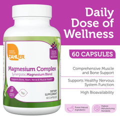Vitamin B6 included with Zahler Magnesium Complex