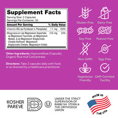 Ingredients: Magnesium Glycinate, Malate, Aspartate, Taurinate, Oxide