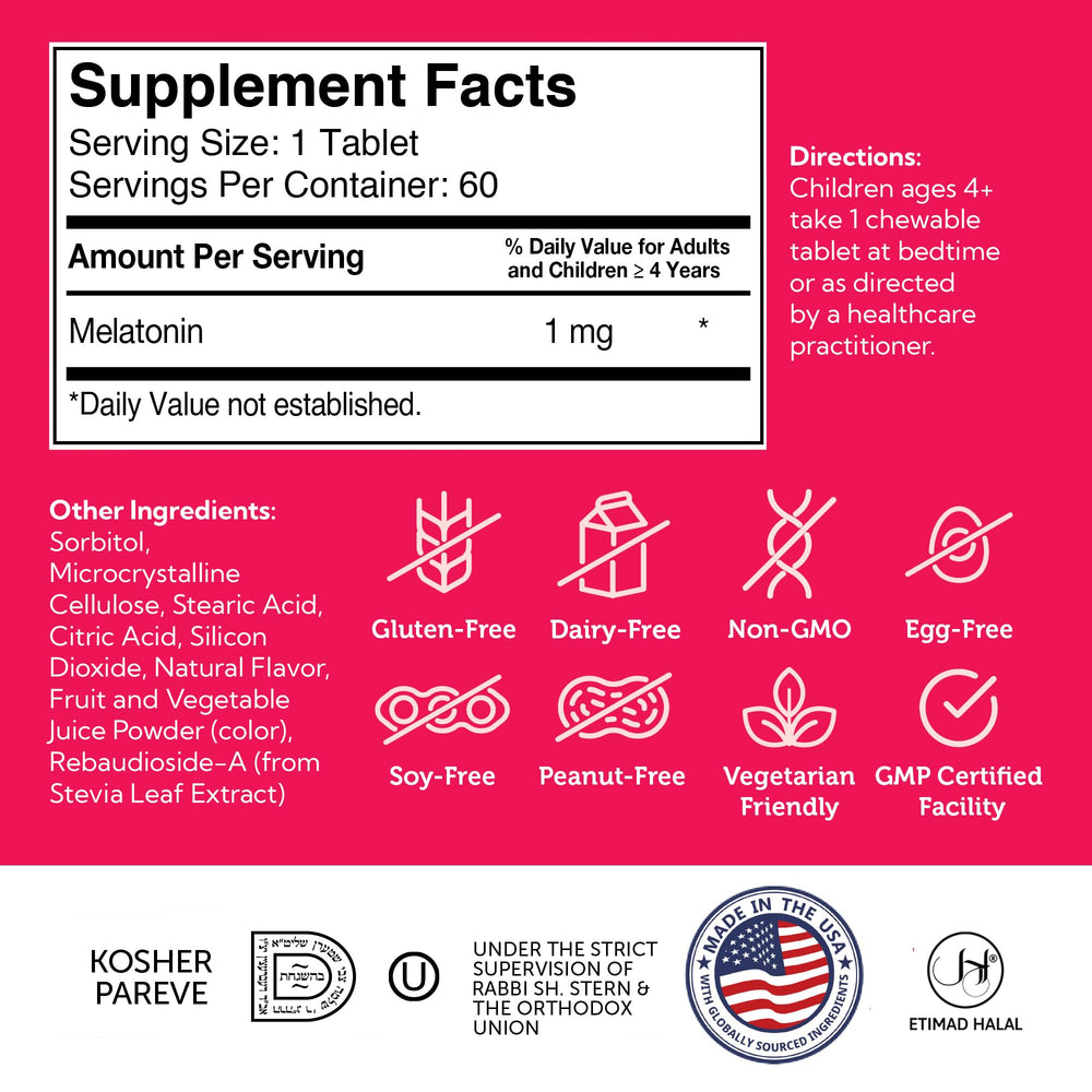 Allergen-free: gluten-free, dairy-free, soy-free Zahler melatonin ingredients