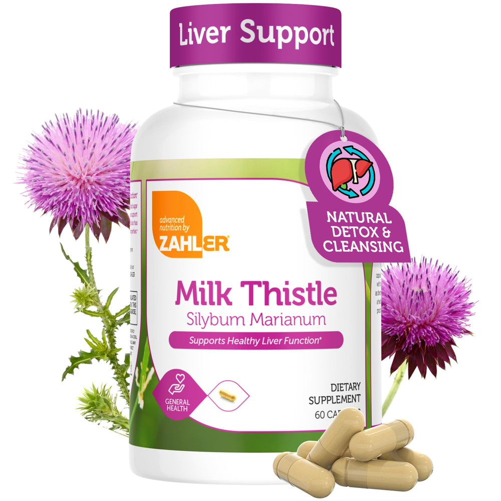Bottle front view of Zahler Milk Thistle