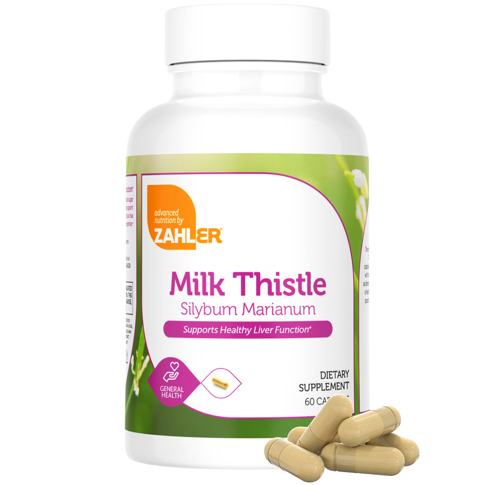 Zahler Milk Thistle ingredients panel