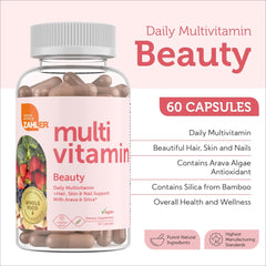 Multivitamin ingredients highlight including Arava and silica