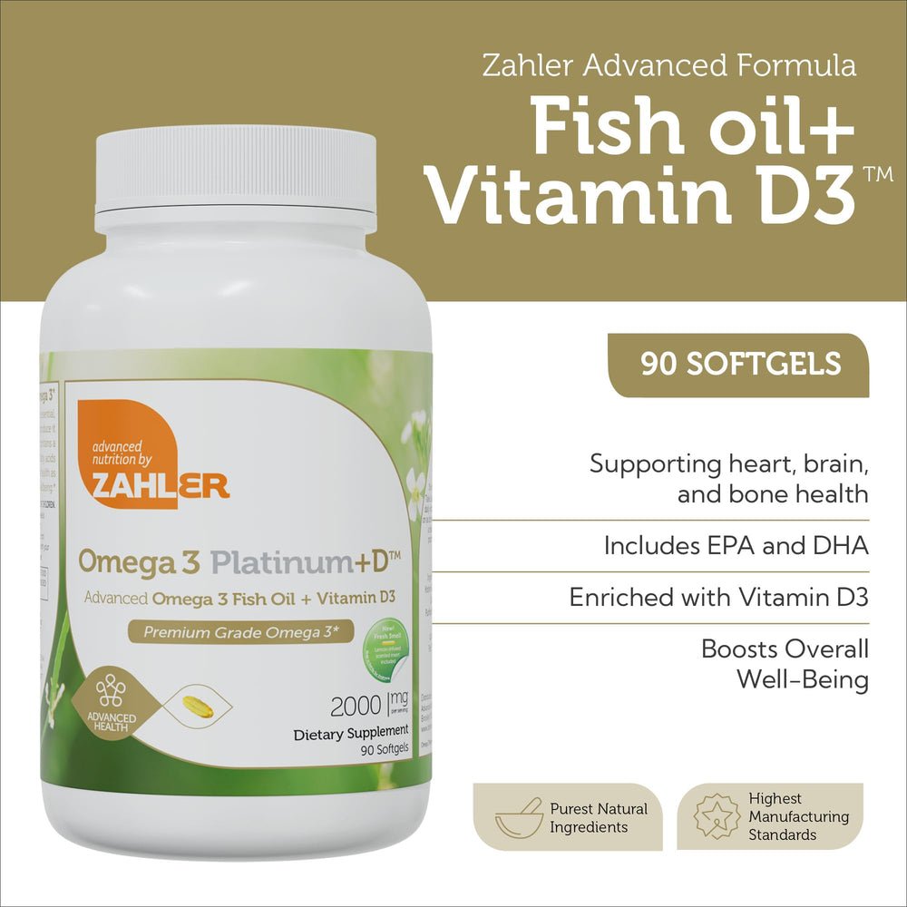 High EPA and DHA content emphasis on packaging