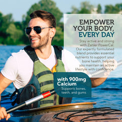 Back label showing Zahler PowerCal supplement facts